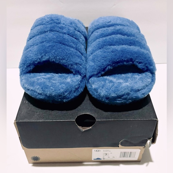 UGG Womens Fluff You in Classic Blue Size 7 - Picture 1 of 5
